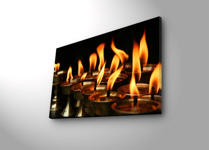 Wallity Lienzo Decorativo Iluminado con LEDs 45 x 70 cm Multicolor